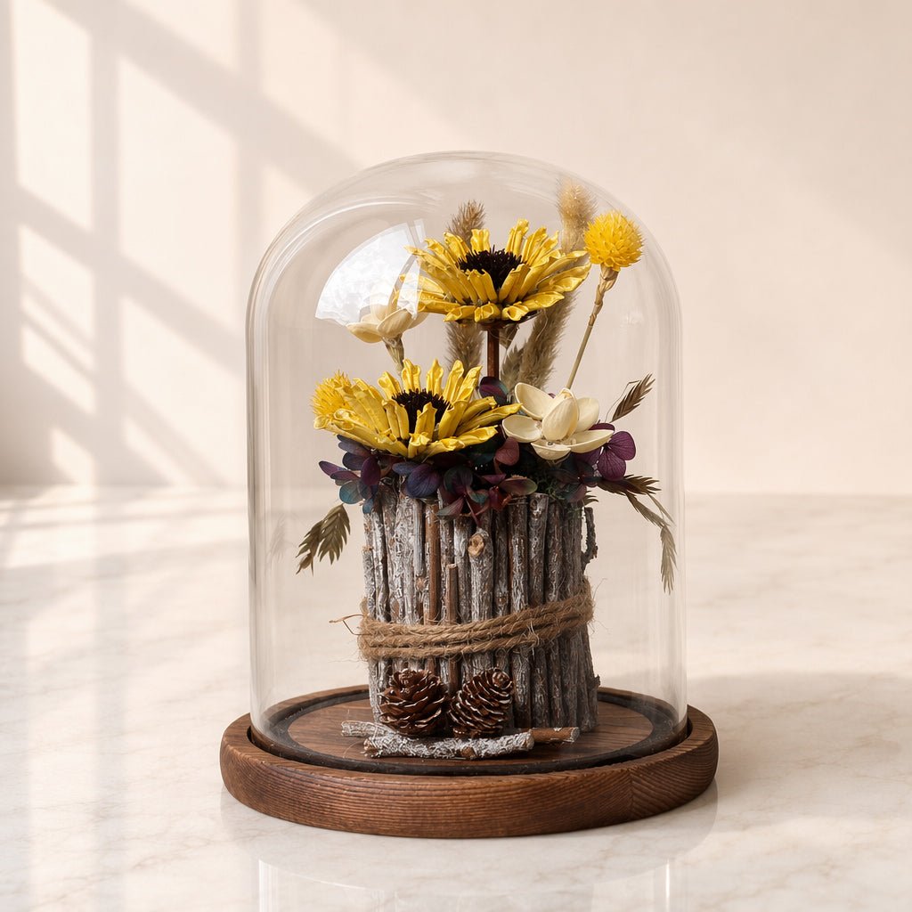 Forever Forest Memory Rustic Woodland Glass Dome|Alzethyn - Alzethyn