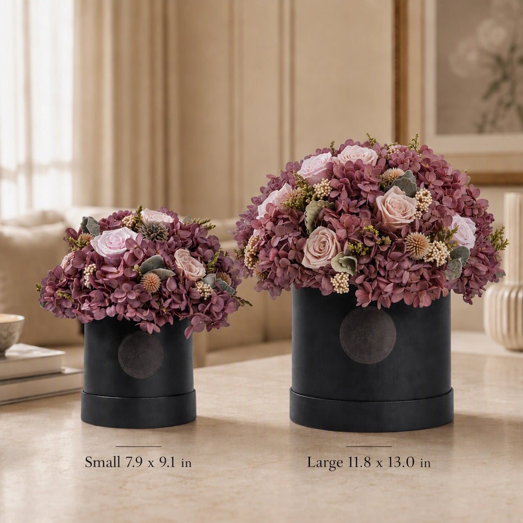 The Quiet Depth of Love Preserved Flower Hat Box - Alzethyn