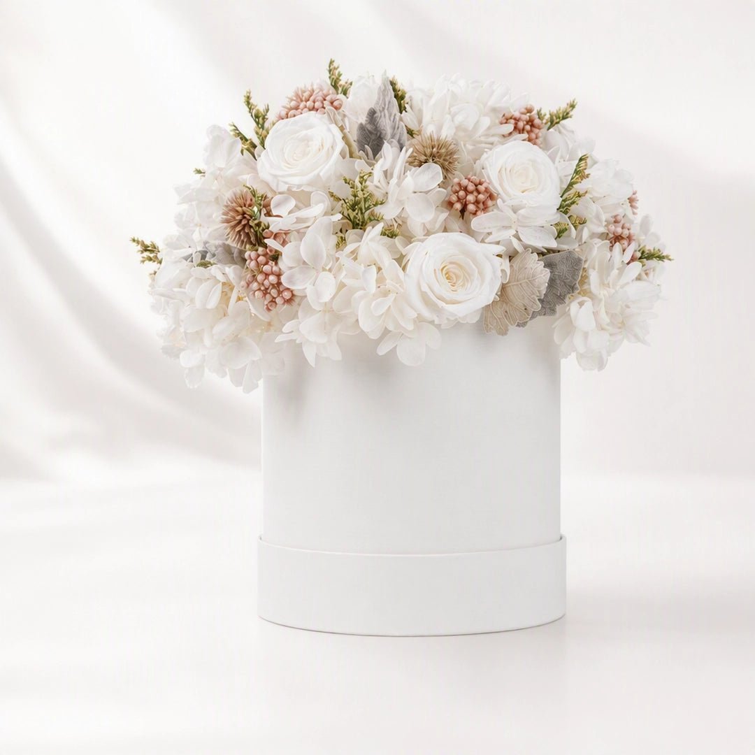 A Promise in Bloom Preserved Flower Hat Box - Alzethyn