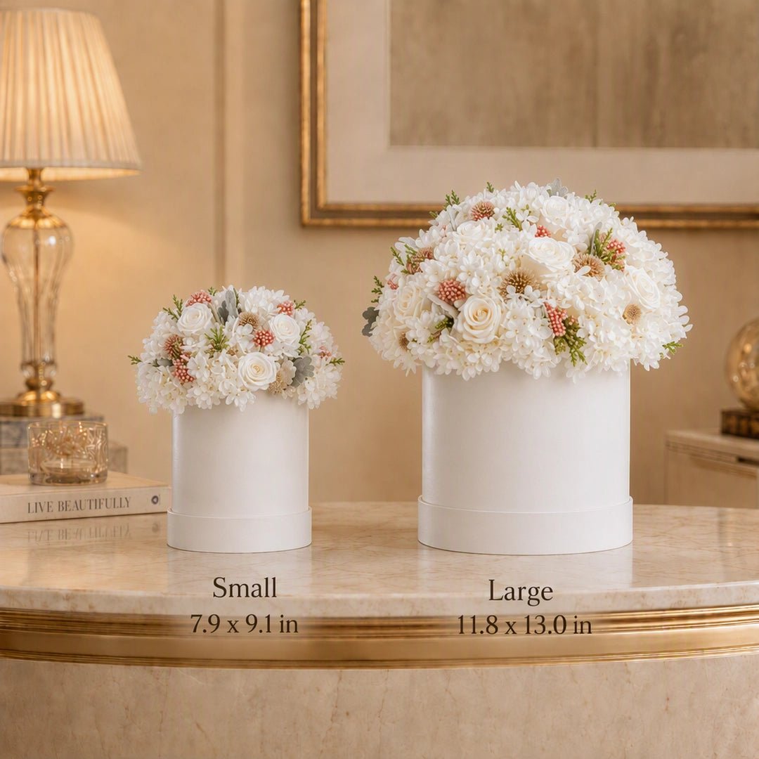 A Promise in Bloom Preserved Flower Hat Box - Alzethyn