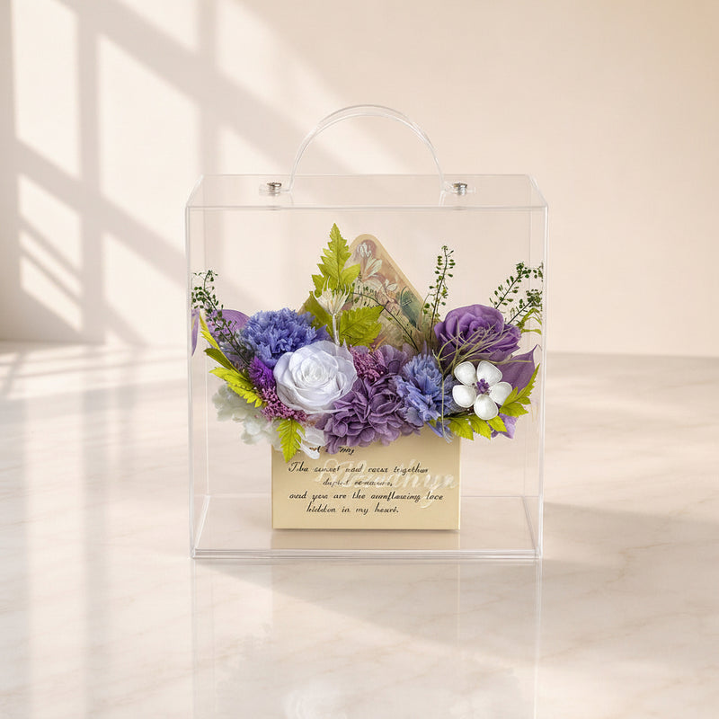 The Letter of Love Preserved Flower Envelope Box