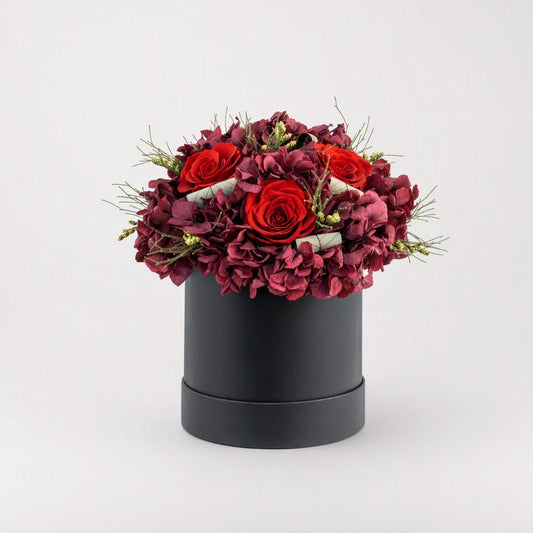 A Love Too Deep to Fade Preserved Flower Hat Box - Alzethyn