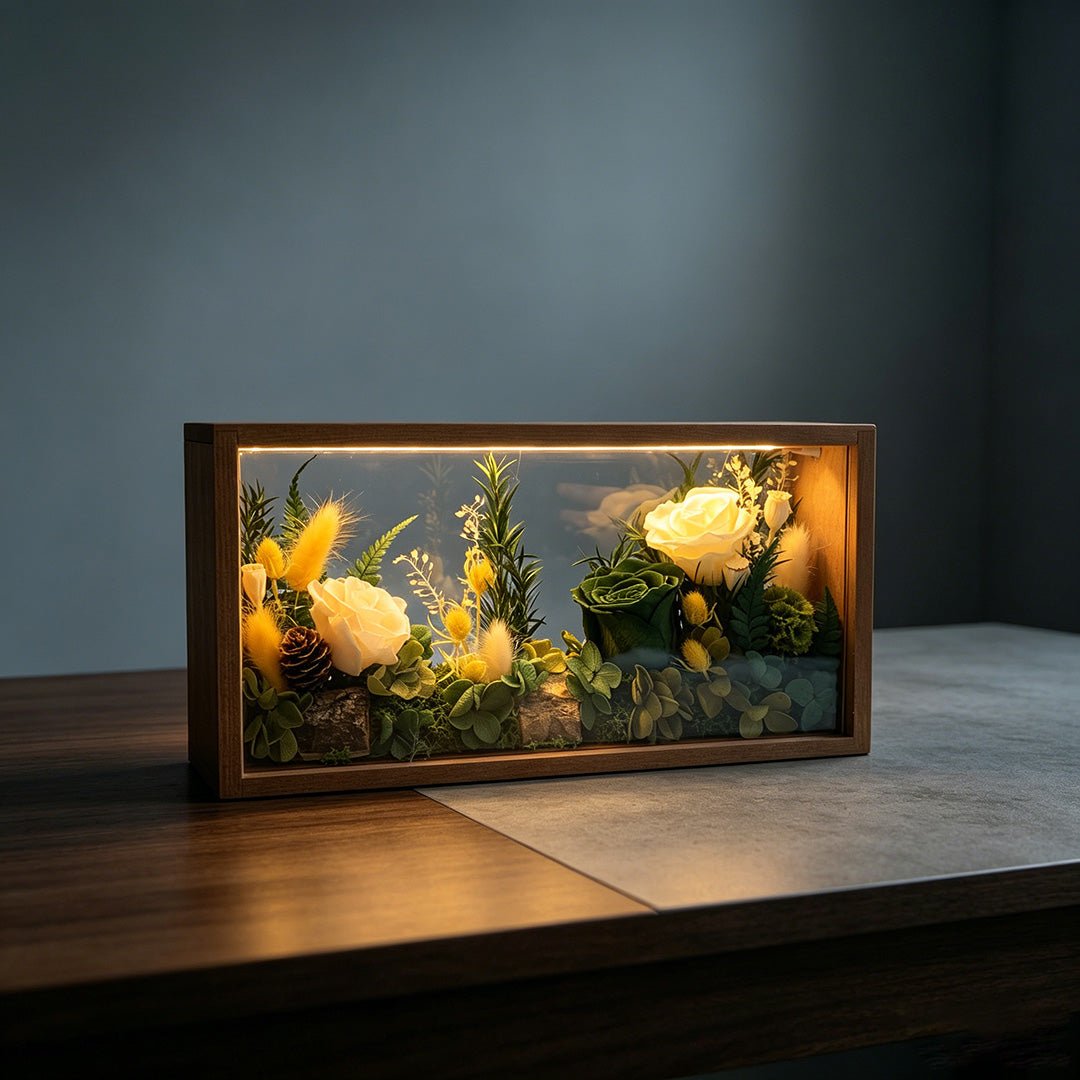 A Light That Holds Your Memory—Illuminated Woodland Shadow - Aura Petal