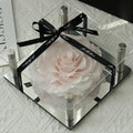 Forever Romance Rose — Acrylic Column Display Box - Aura Petal