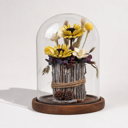 Forever Forest Memory Rustic Woodland Glass Dome