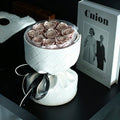 3rd Anniversary Leather Eternal Rose Bouquet - Aura Petal