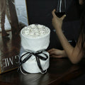 3rd Anniversary Leather Eternal Rose Bouquet - Aura Petal