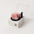 Romantic Music Memory Box with Preserved Flowers
